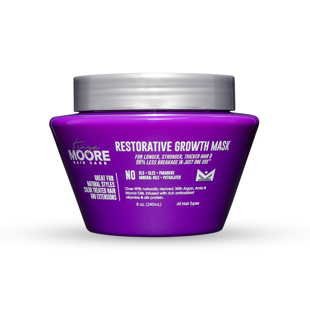 Kenya Moore Restorative Growth Mask for Dry, Damaged Hair – 7.0 fl oz