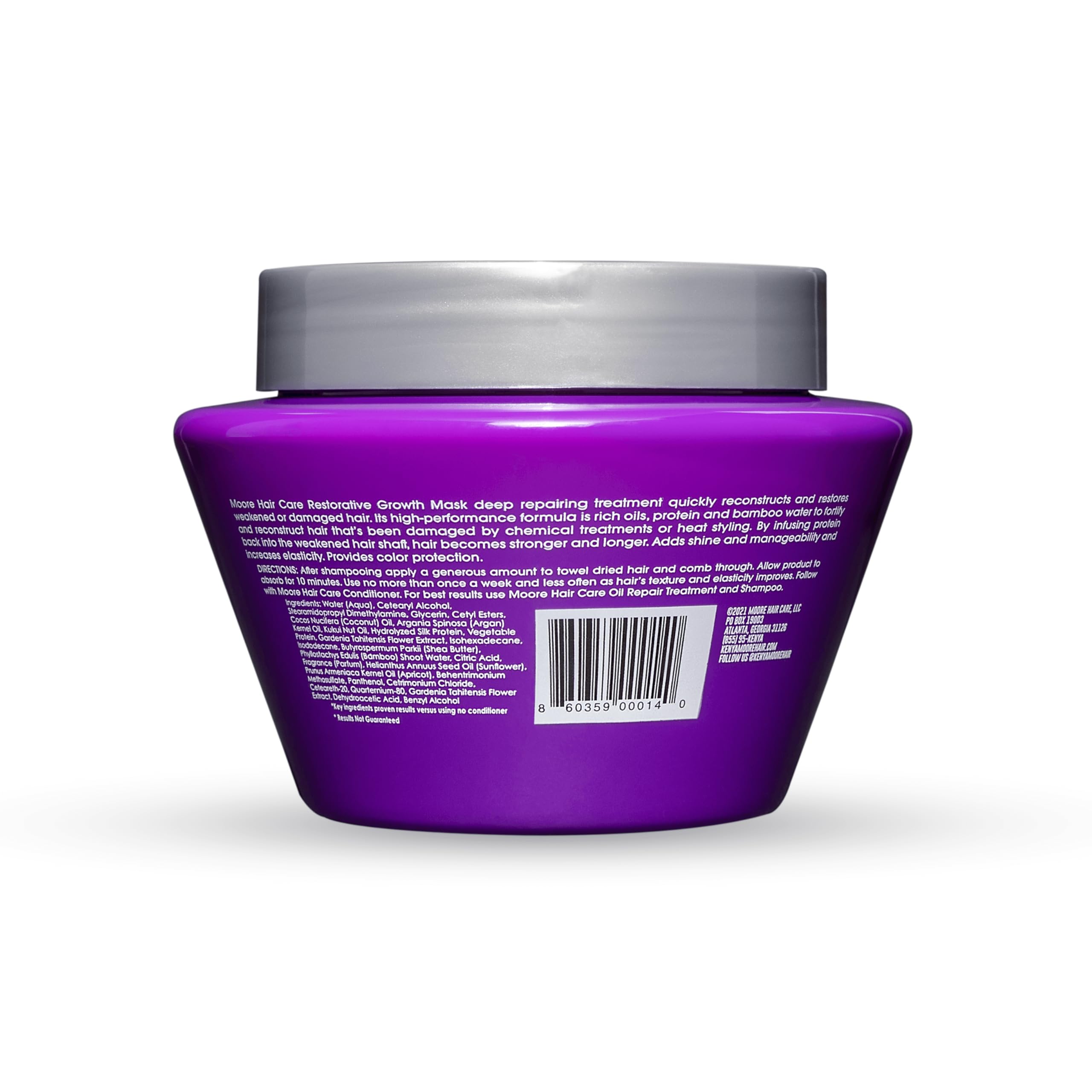 Kenya Moore Restorative Growth Mask for Dry, Damaged Hair – 7.0 fl oz