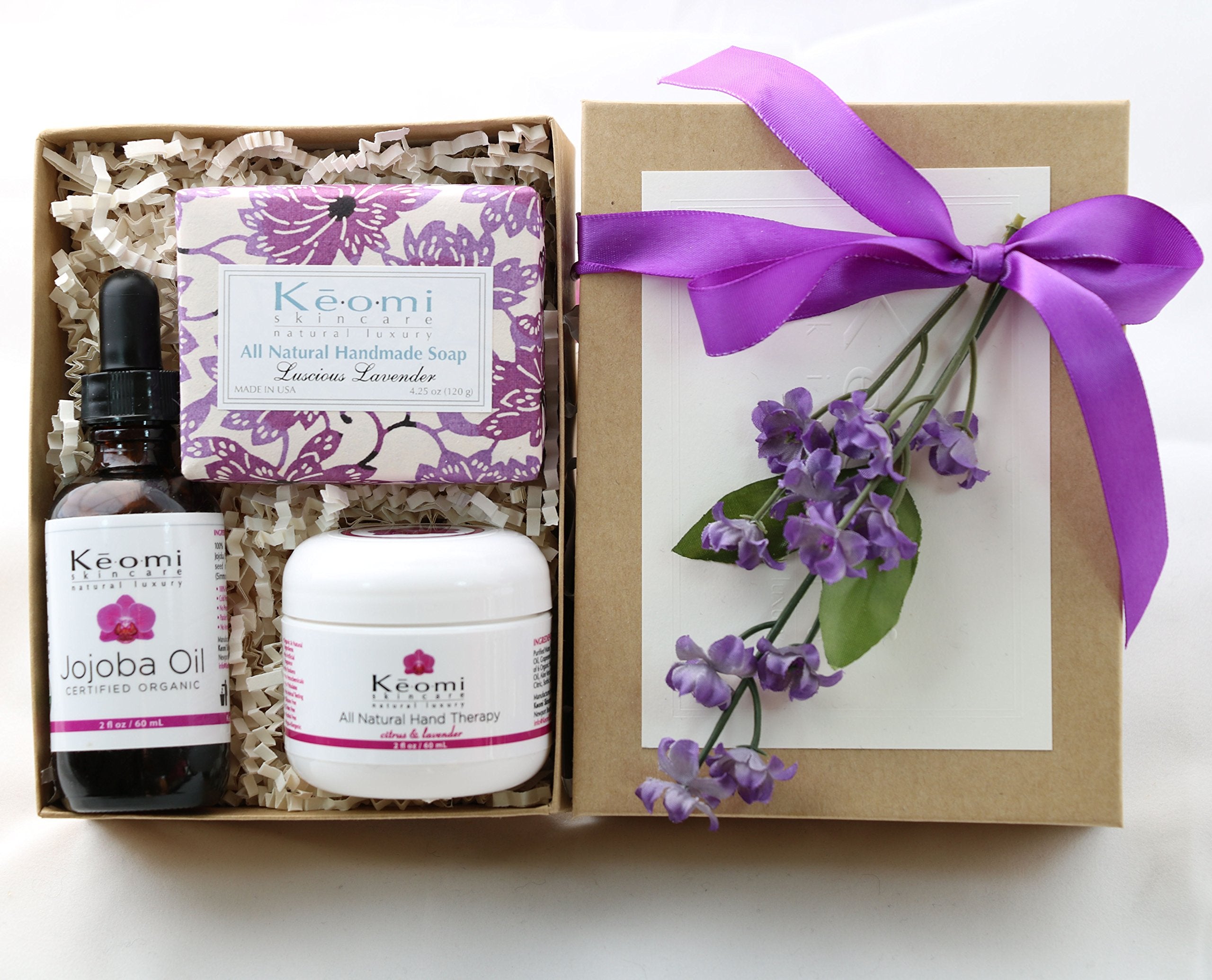 Lavender Organic Bath & Body Gift Set by Keomi Skincare – All-Natural Luxury