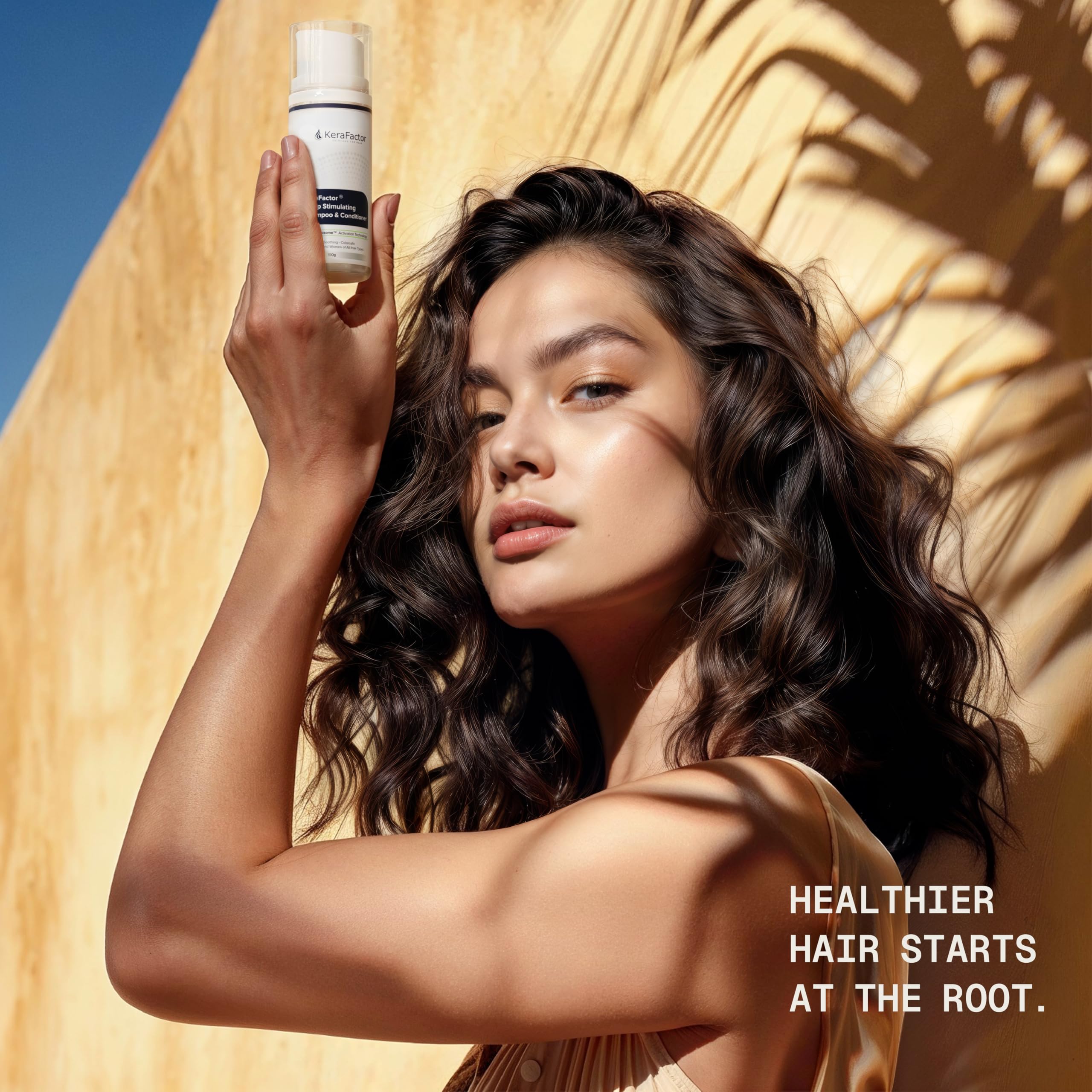 KeraFactor 2-in-1 Scalp Stimulating Shampoo & Conditioner – Drug-Free, Sulfate-Free, Growth Factor Formula