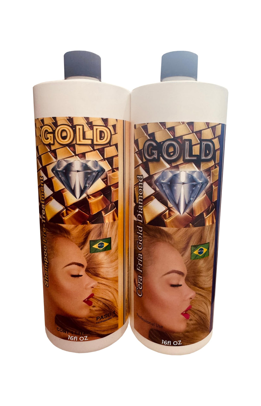 KERA FRUIT Gold Diamond Hair Surgery 16oz – Keratin Treatment & Gold Shine Shampoo