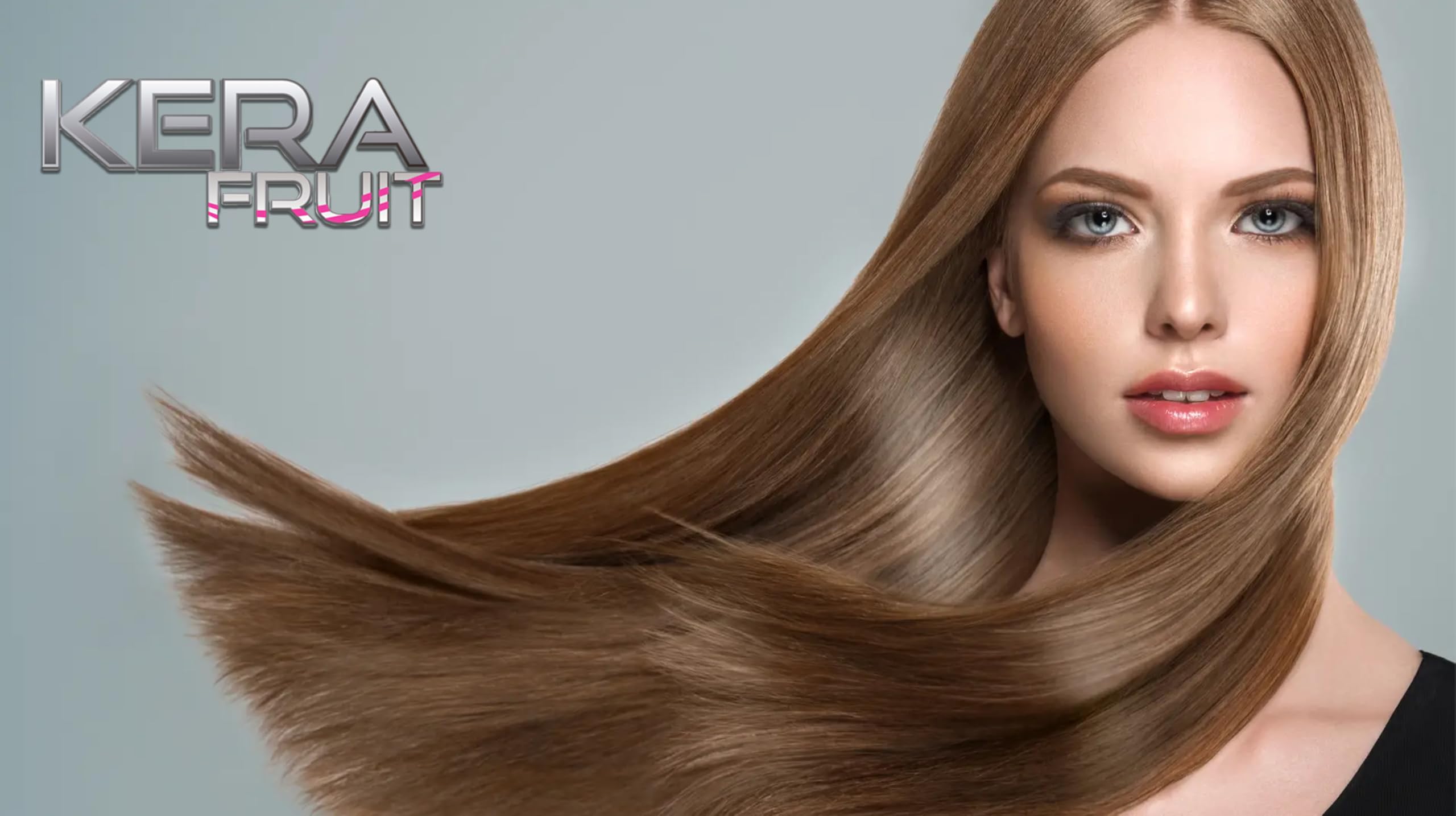 KERA FRUIT Hair Surgery — Formaldehyde-Free Keratin Treatment, Anti-Frizz Deep Hydration, 16oz with Shampoo