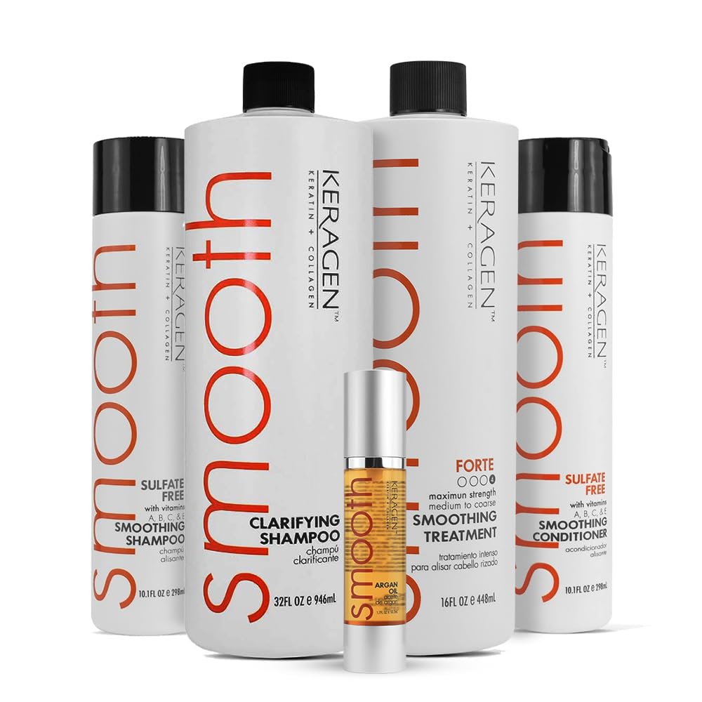 Keragen Brazilian Keratin Treatment Kit – Premium Sulfate-Free Anti-Frizz for Dry & Damaged Hair