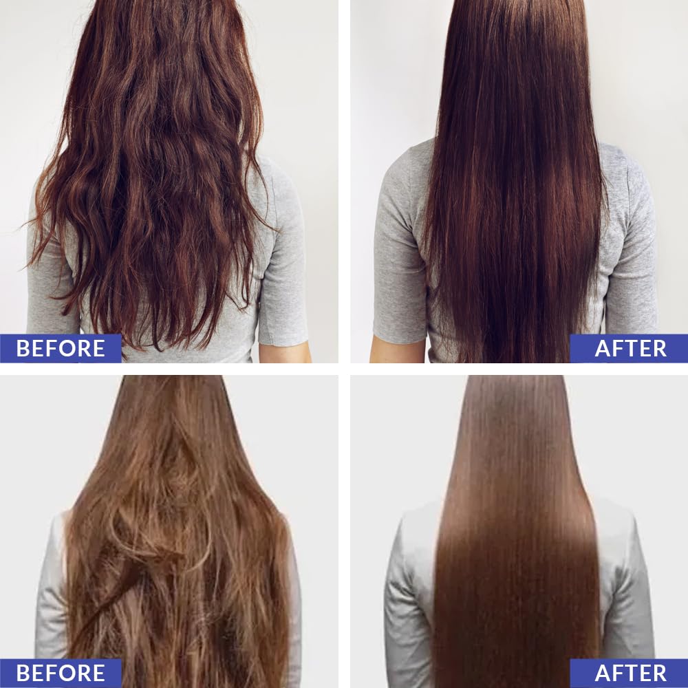 Keragen Brazilian Keratin Smoothing Treatment - Formaldehyde-Free Blowout for Frizzy, Dry, or Damaged Hair | Fine to Medium Hair | 16 oz
