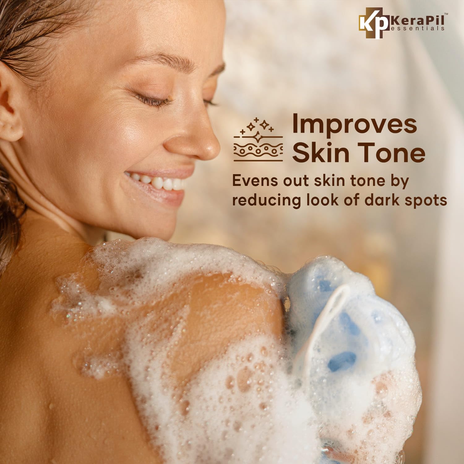KERAPIL Exfoliating Body Wash with Salicylic Acid – Gentle, Dual-Action Exfoliation