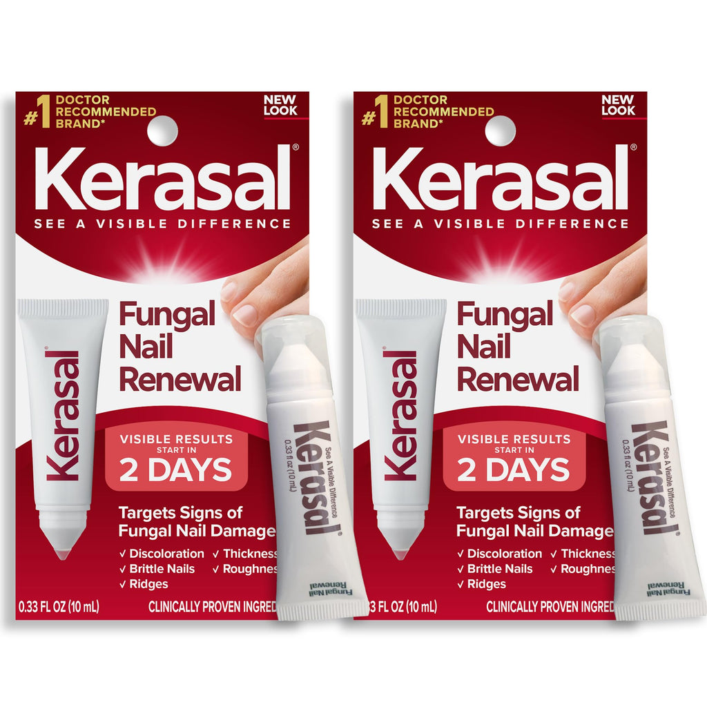 Kerasal Nail Fungus Extra Strength – Twin Pack Restorative Nail Repair (0.33 fl oz each)