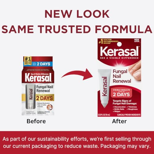 Kerasal Nail Fungus Extra Strength – Twin Pack Restorative Nail Repair (0.33 fl oz each)