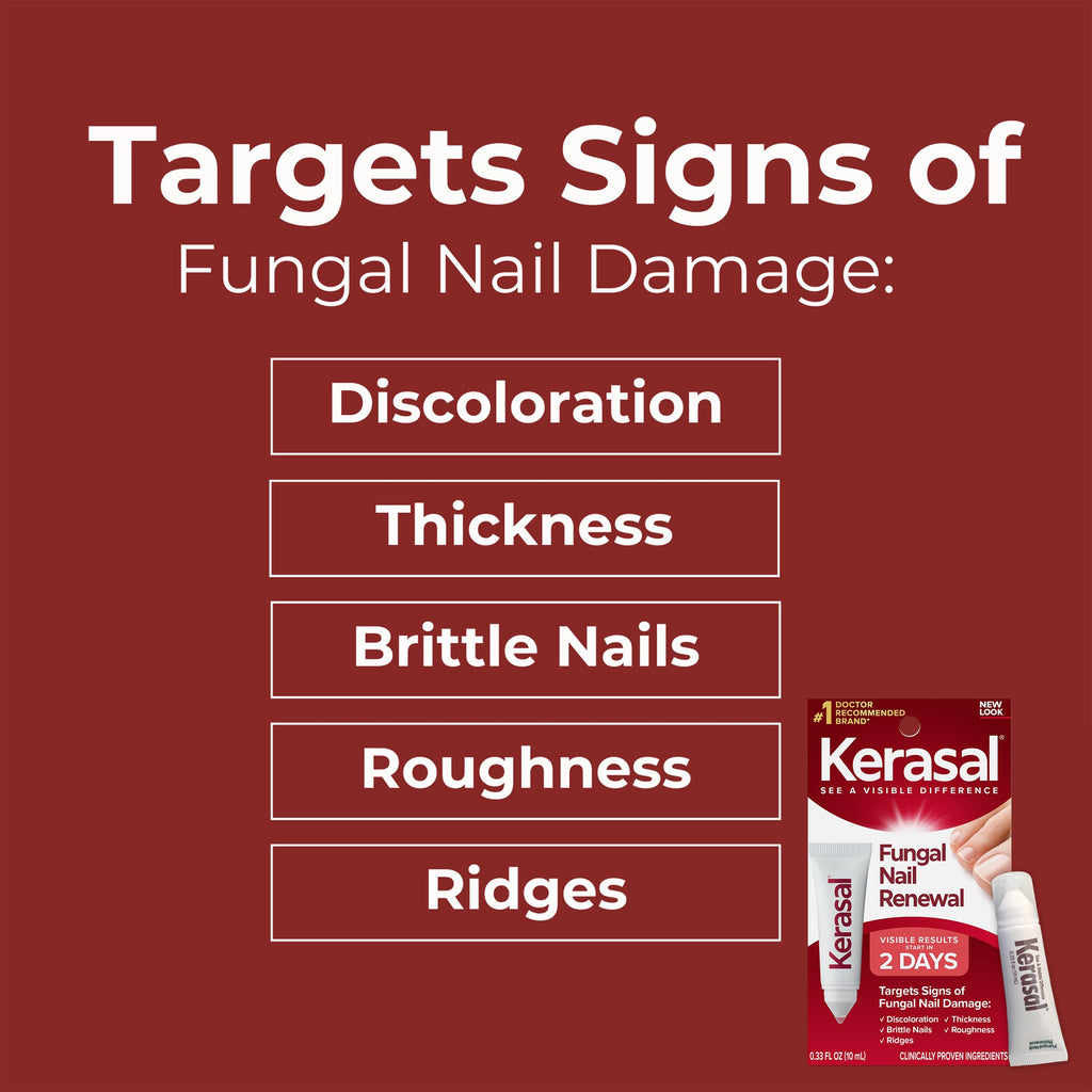 Kerasal Nail Fungus Extra Strength – Twin Pack Restorative Nail Repair (0.33 fl oz each)