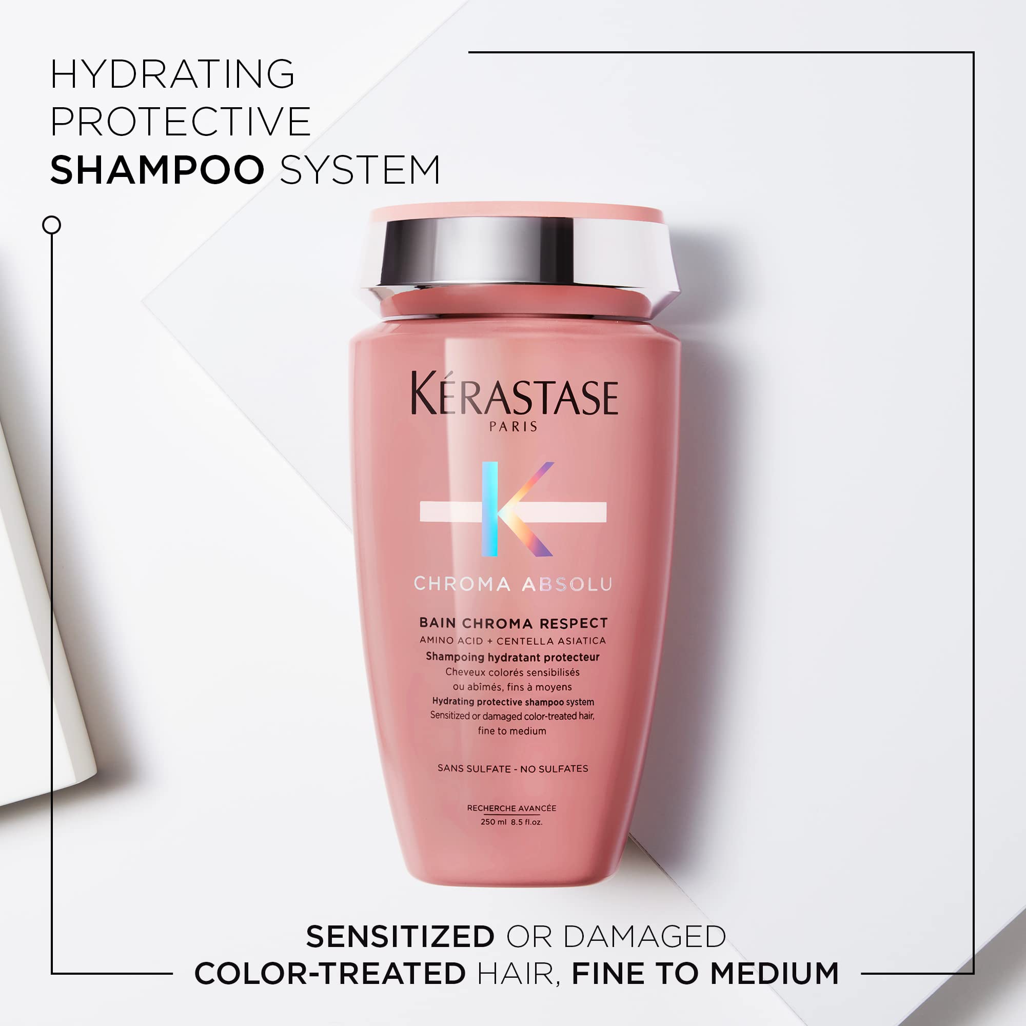 Kerastase Chroma Absolute Chroma Respect Shampoo — Protects & Hydrates Color-Treated Hair | Fine to Medium