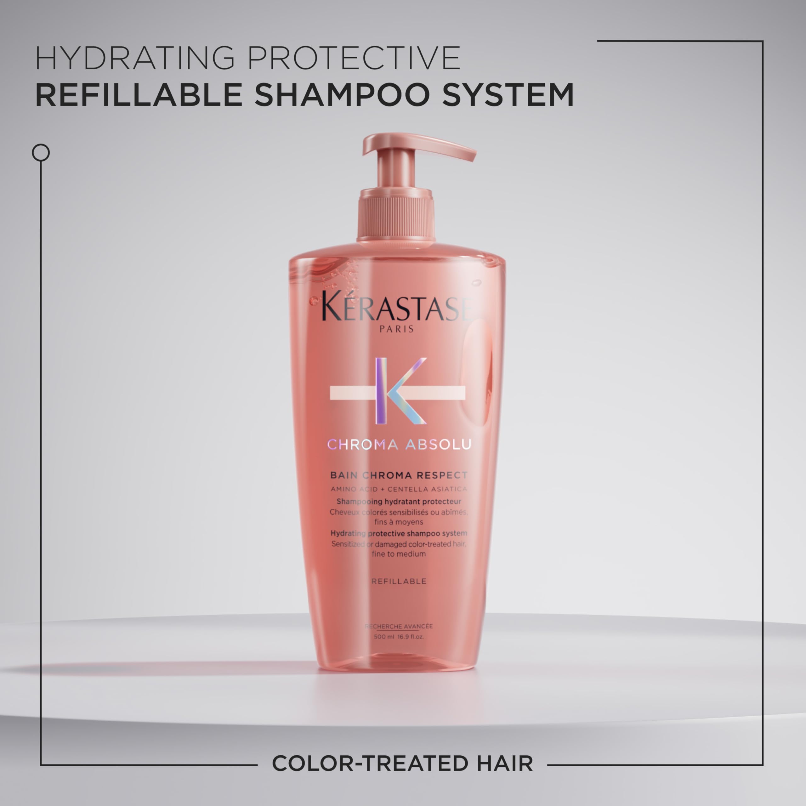 Kerastase Chroma Absolute Chroma Respect Shampoo – Hydration + Color Care for Fine to Medium Hair (16.9 fl oz)