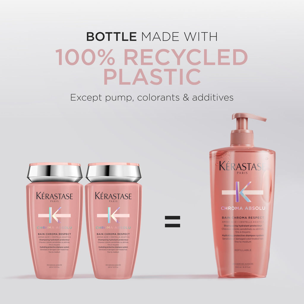 Kerastase Chroma Absolute Chroma Respect Shampoo – Hydration + Color Care for Fine to Medium Hair (16.9 fl oz)