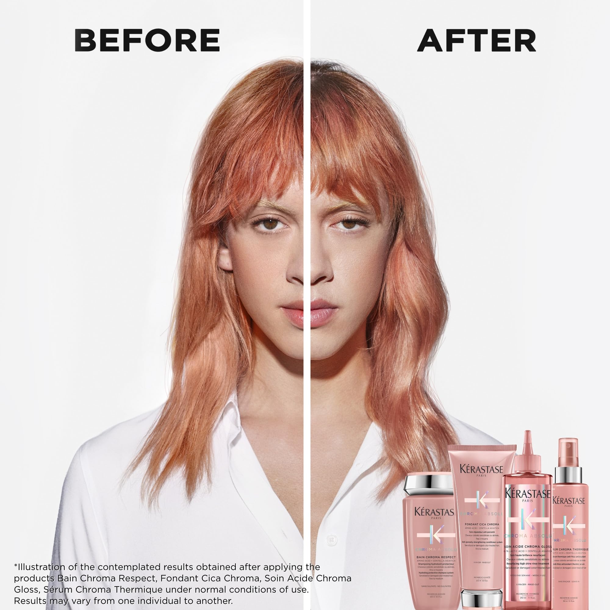 Kérastase Chroma Absolu Chroma Respect Shampoo Riche — For Sensitized or Damaged Color-Treated Hair, Lactic Acid, 16.9 Fl Oz