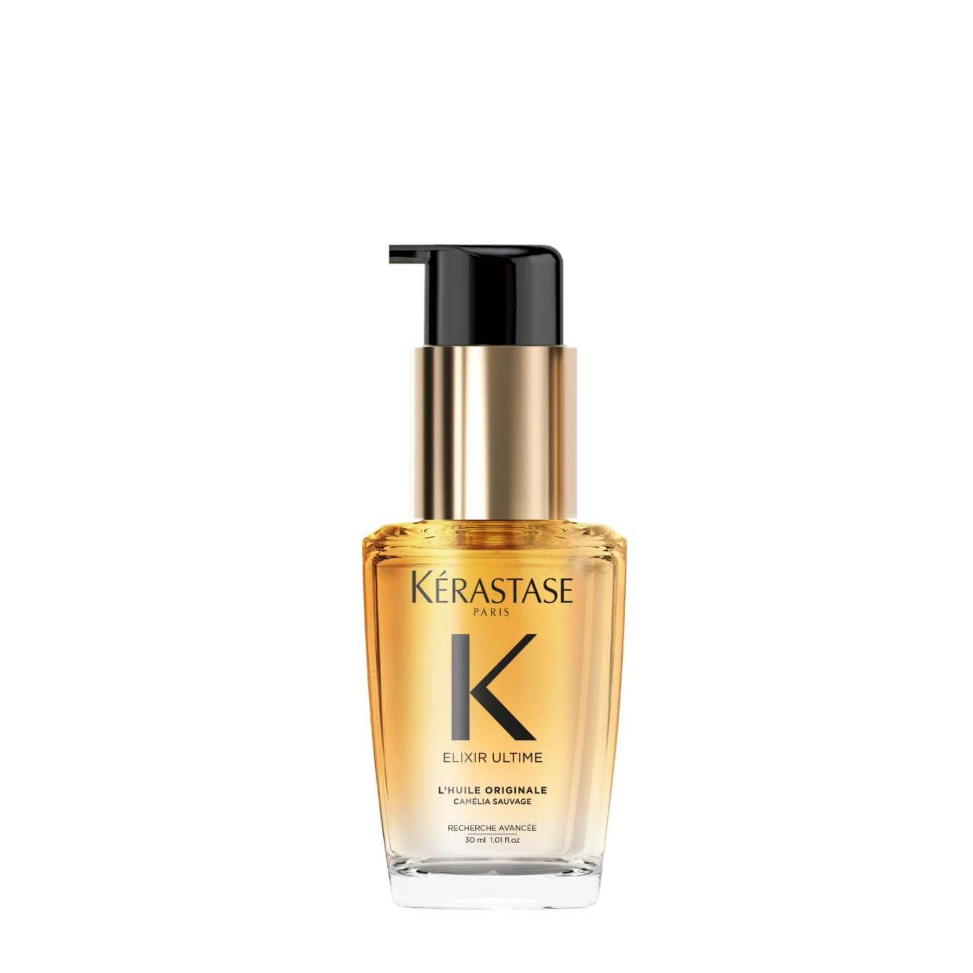 KERASTASE Elixir Ultime Refillable Hair Oil – Hydrates, Smoothes Frizz & Adds Shine (Travel Size 1.01 Fl Oz)
