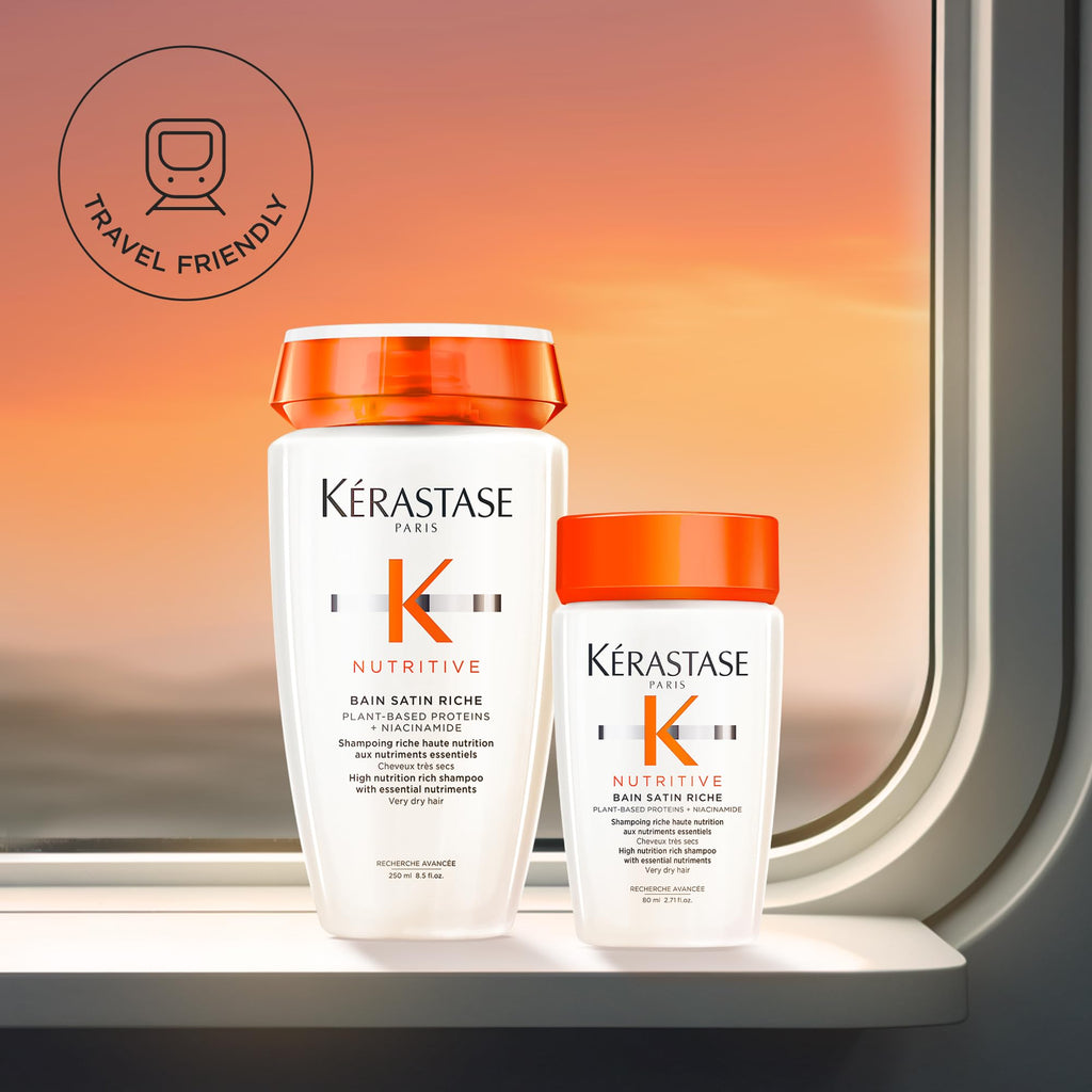 KÉRASTASE Nutritive Bain Satin Riche Shampoo – Travel Size Hydration for Dry Hair