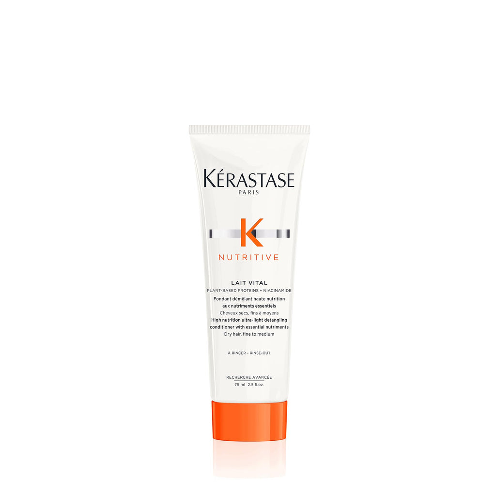 Kerastase Nutritive Lait Vital Hydrating Conditioner | For Fine to Medium Dry Hair | Travel Size 2.5 Fl Oz