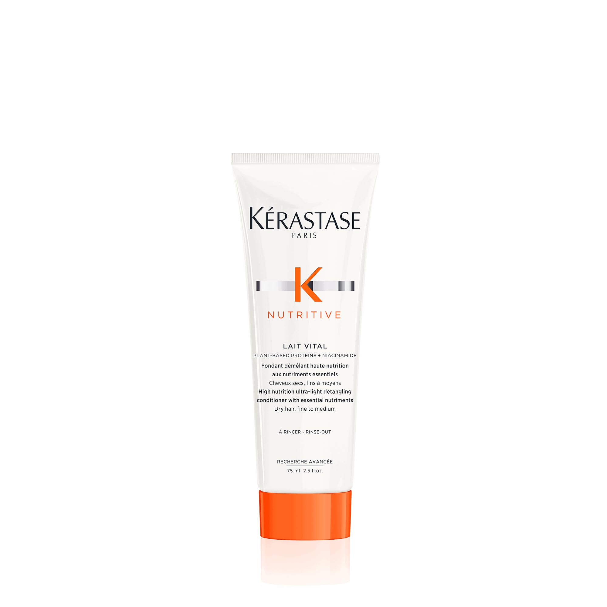 Kerastase Nutritive Lait Vital Hydrating Conditioner | For Fine to Medium Dry Hair | Travel Size 2.5 Fl Oz