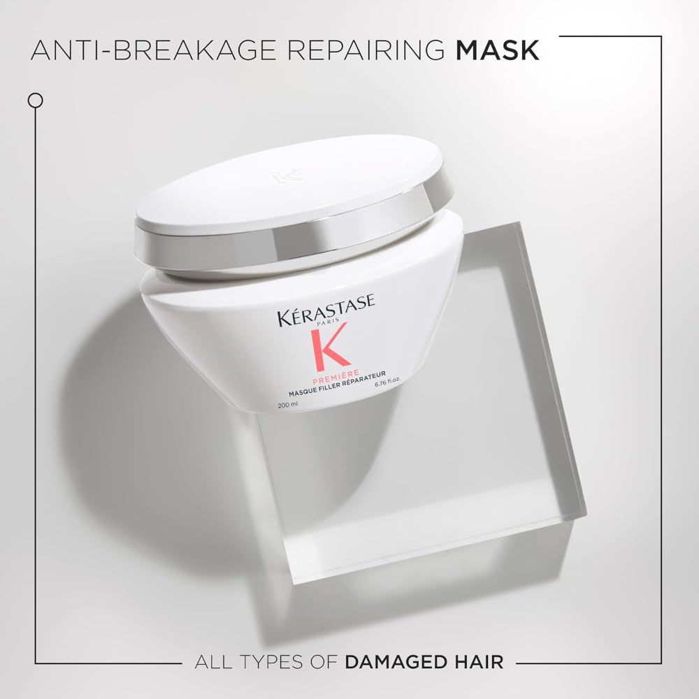 Kerastase Premiere Anti-Breakage Mask – Bonds Repair, Calcium Build-Up Removal, 7x Smoother Hair