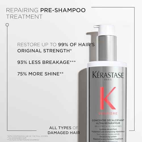 KÉRASTASE Premiere Strengthening Pre-Shampoo, Shampoo & Mask Set for Damaged Hair | Remove Buildup & Decalcify with Citric Acid