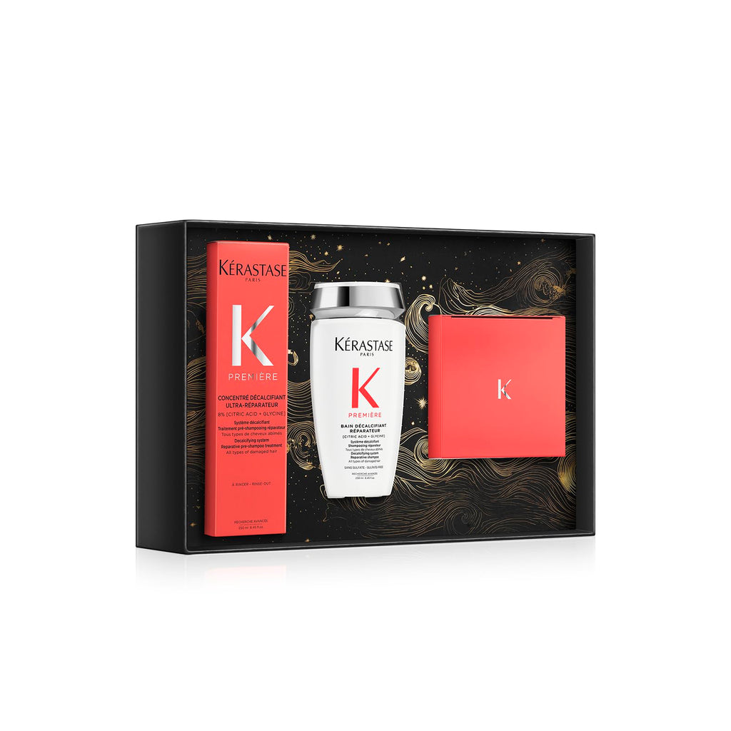 KÉRASTASE Premiere Strengthening Pre-Shampoo, Shampoo & Mask Set for Damaged Hair | Remove Buildup & Decalcify with Citric Acid