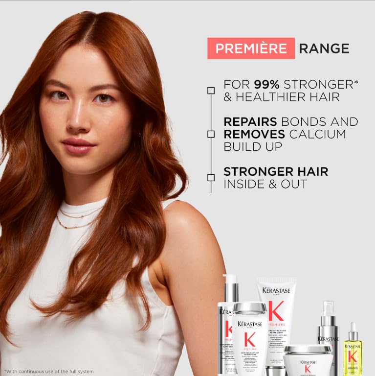 KÉRASTASE Premiere Strengthening Pre-Shampoo, Shampoo & Mask Set for Damaged Hair | Remove Buildup & Decalcify with Citric Acid