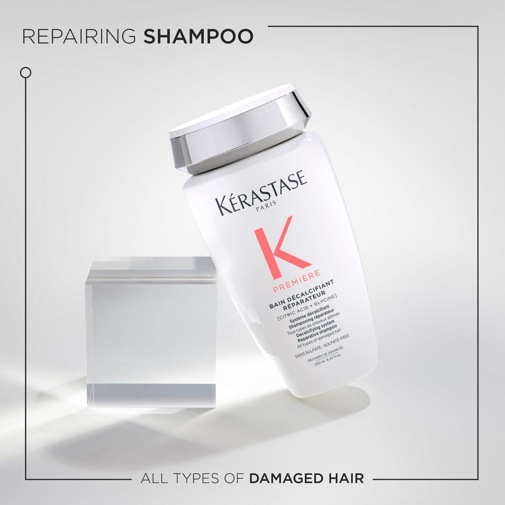 KÉRASTASE Premiere Strengthening Pre-Shampoo, Shampoo & Mask Set for Damaged Hair | Remove Buildup & Decalcify with Citric Acid