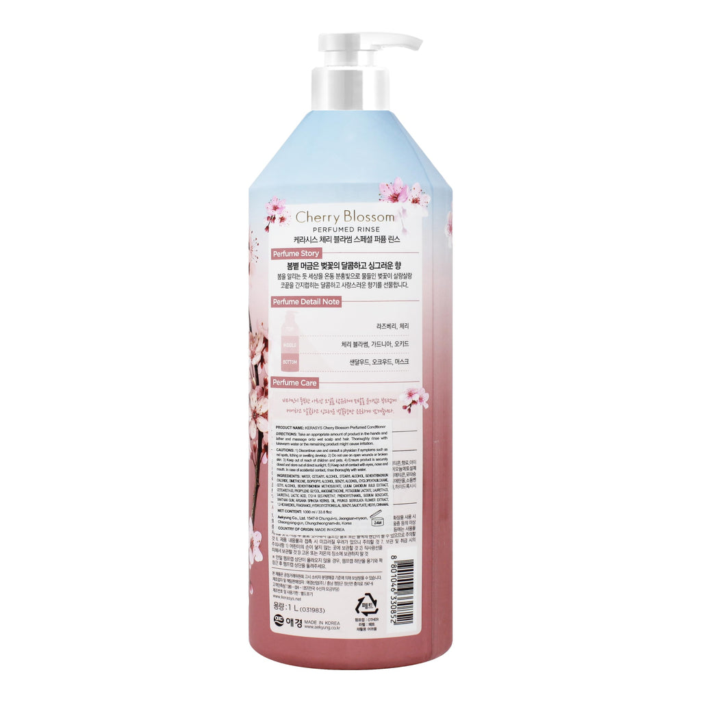 Kerasys CHERRY BLOSSOM Perfumed Conditioner 1L – Nourishing, Detangling & Fragrance