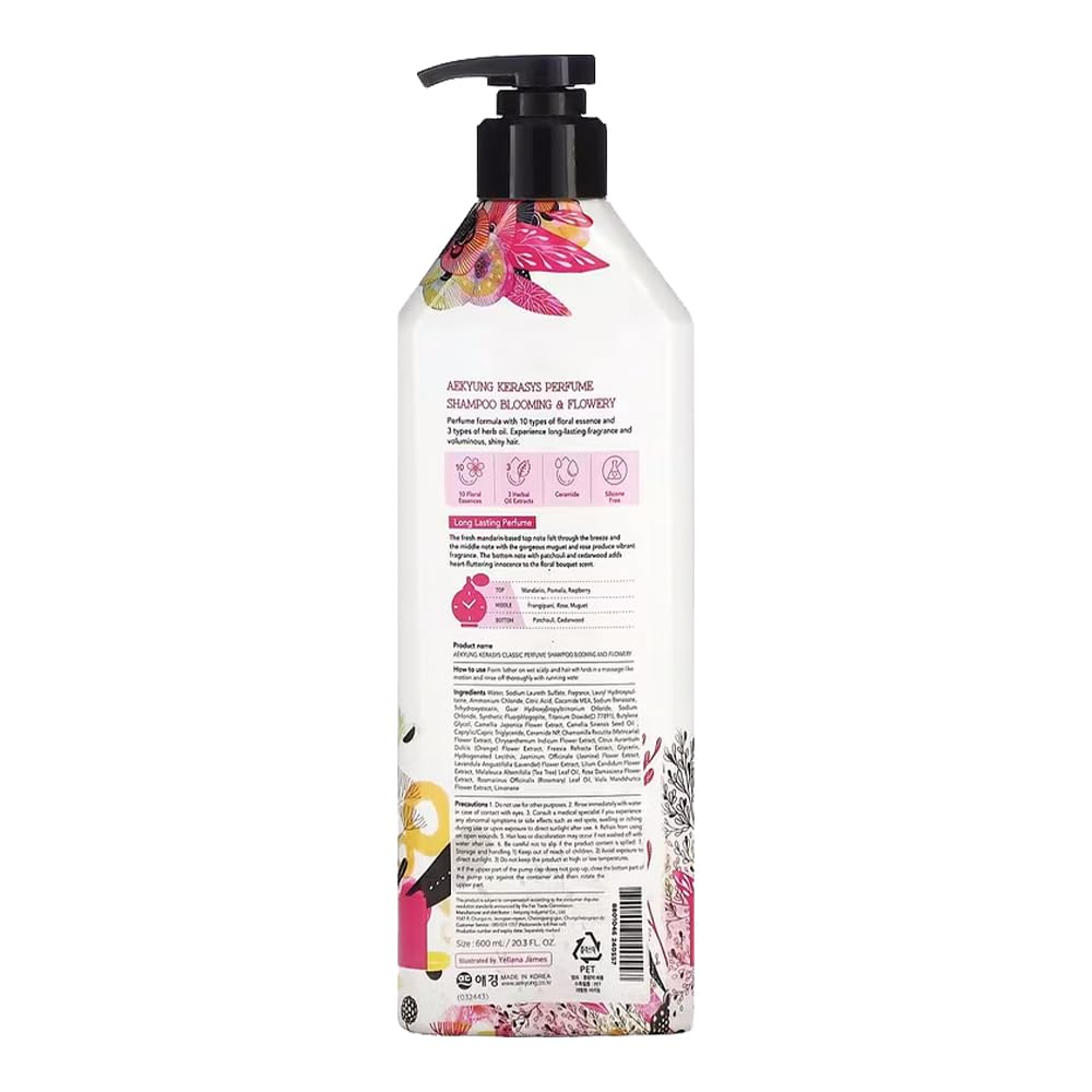 Kerasys Perfume Blooming Flowery Shampoo + Conditioner Set – 600 ml
