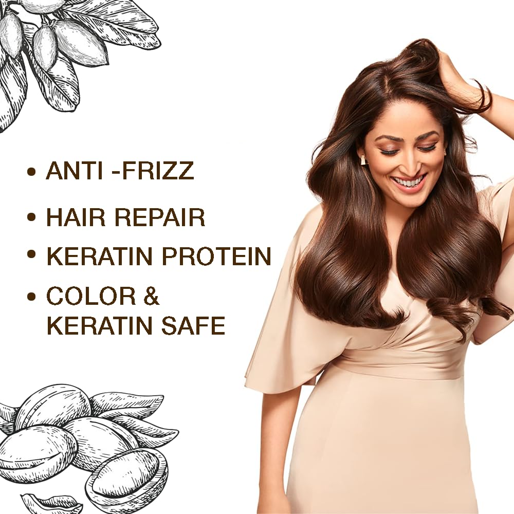 KERATIN BAR Organic Shampoo for Hair – Smoothing, Nourishing & Color-Safe; Argan Oil Conditioner