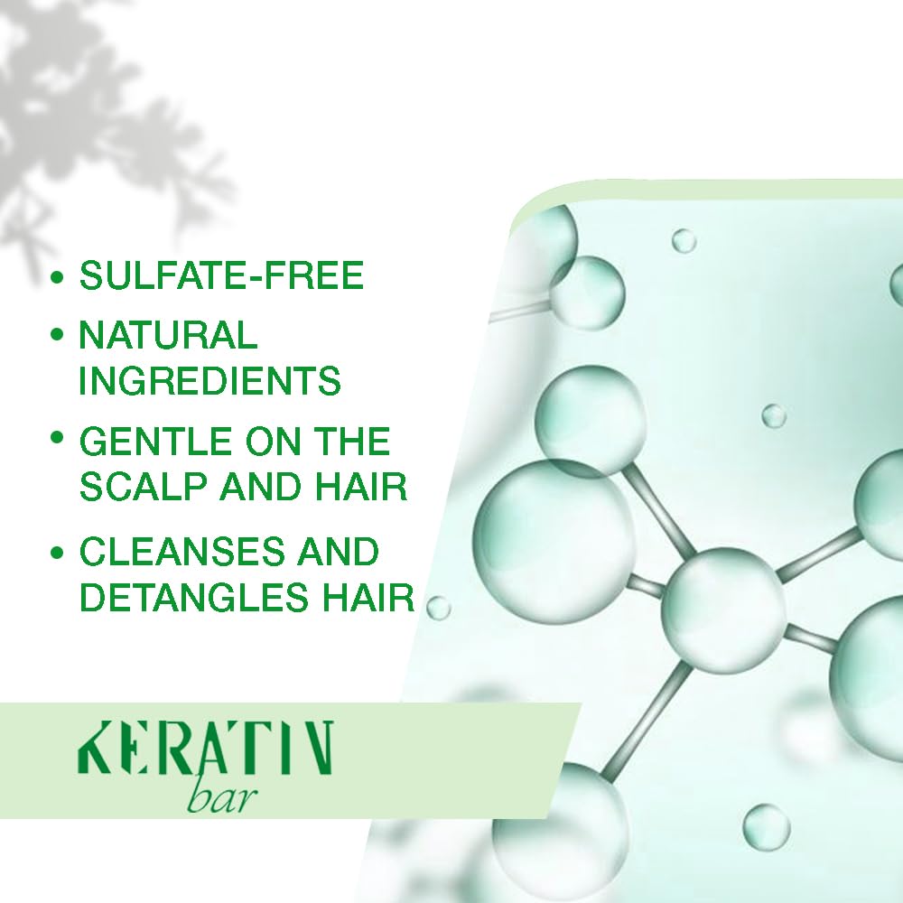 KERATIN BAR Organic Shampoo – Smoothing, Nourishing, Color-Safe & Paraben-Free