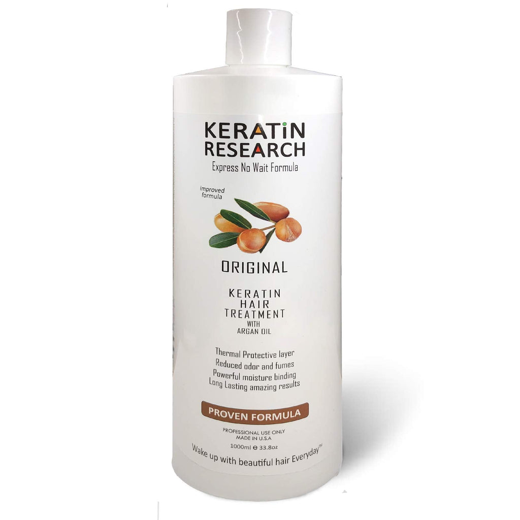 KERATIN RESEARCH Brazilian Keratin Blowout Treatment 1000ml – Pro Formula, 4–6 Months