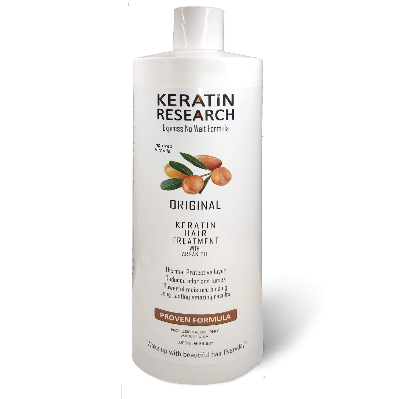 KERATIN RESEARCH Brazilian Keratin Blowout Treatment 1000ml – Pro Formula, 4–6 Months