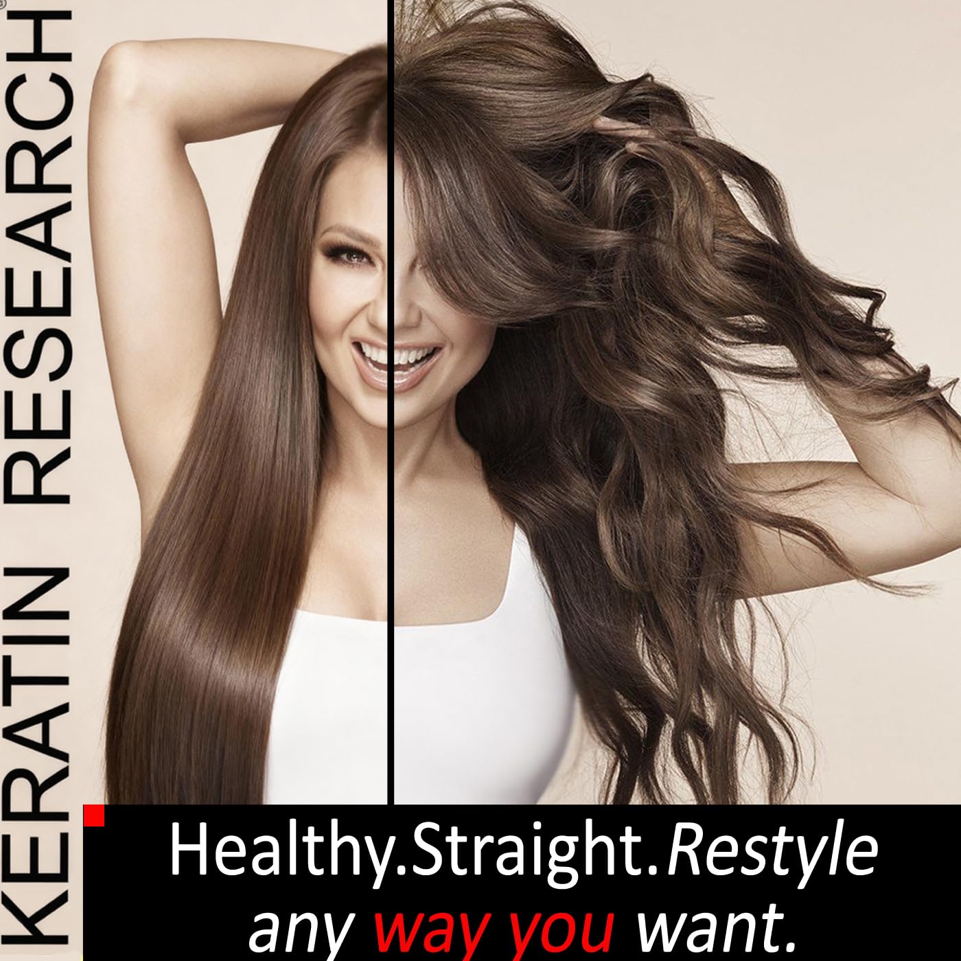KERATIN RESEARCH Brazilian Keratin Treatment STRONG FORMULA — Paraben-Free, Formaldehyde-Free, Long-Lasting 4-6 Months