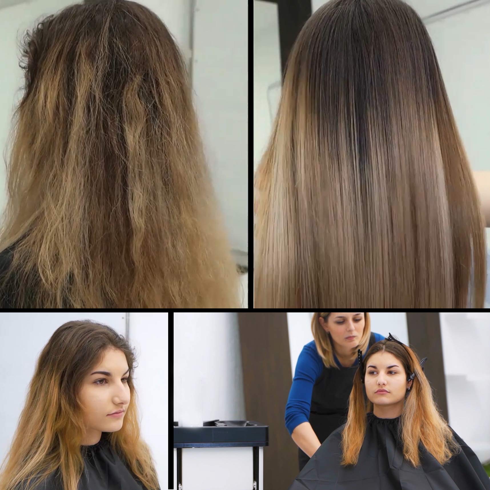 KERATIN RESEARCH Brazilian Keratin Hair Blowout Express Treatment — 300ml Bottle + 120ml Shampoo & Brush