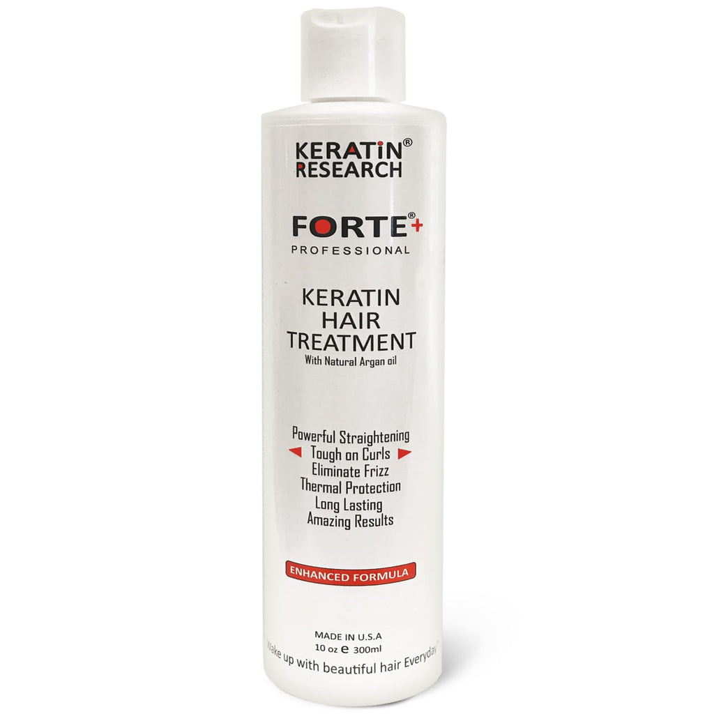 KERATIN RESEARCH Keratin Forte Conditioner, 300ml – Moroccan Argan Oil for Curly Hair