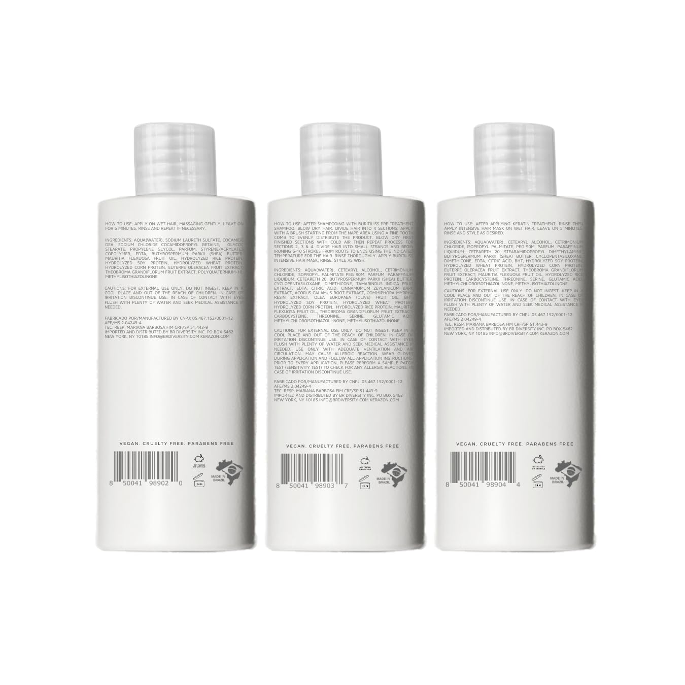 KERAZON Buriti Liss Kit – Brazilian Keratin Treatment for All Hair Types | 2oz/60ml