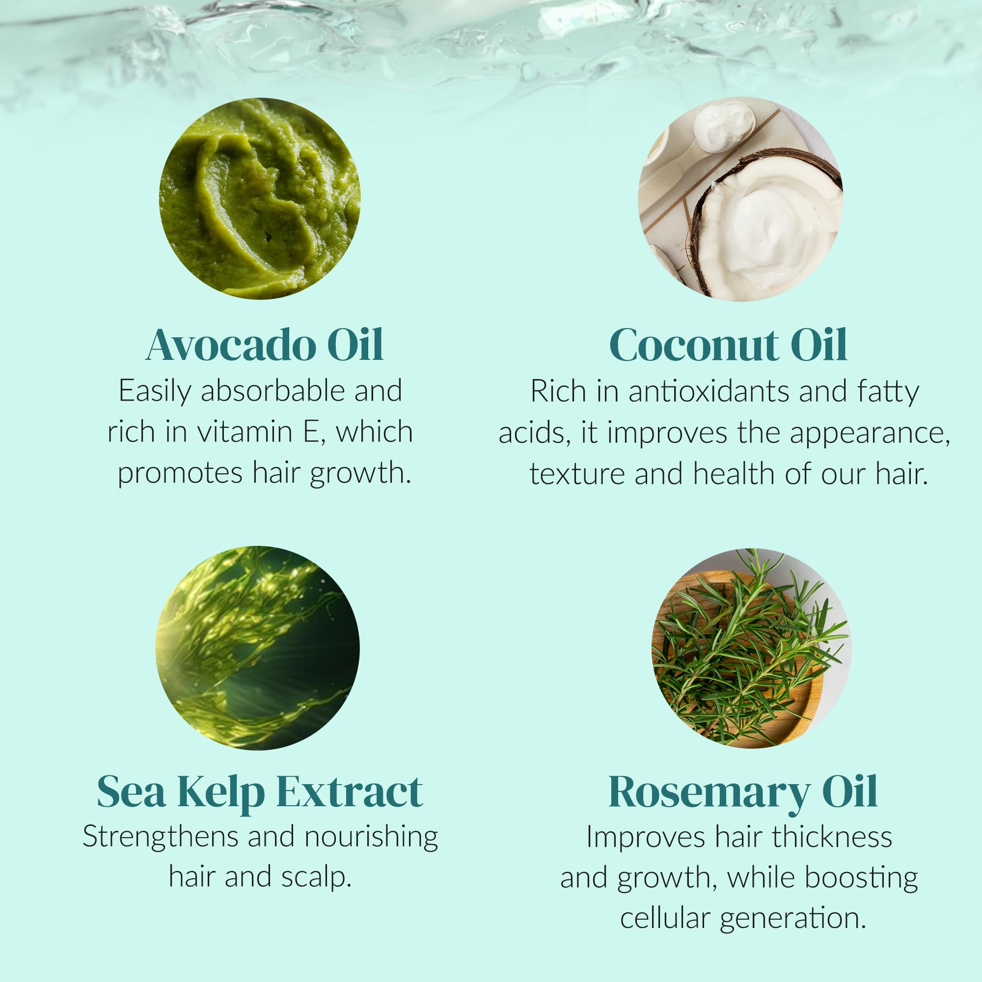Kerotin Hair Growth Shampoo & Conditioner Set | Rosemary, Biotin & Keratin | Made in USA