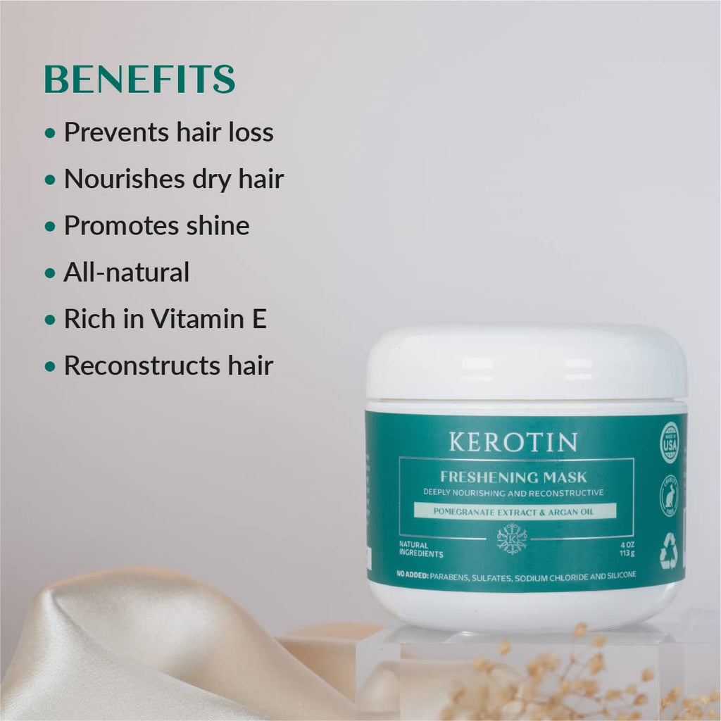 Keratin Freshening Mask by K Kerotin – Deep Conditioning for Dry & Damaged Hair