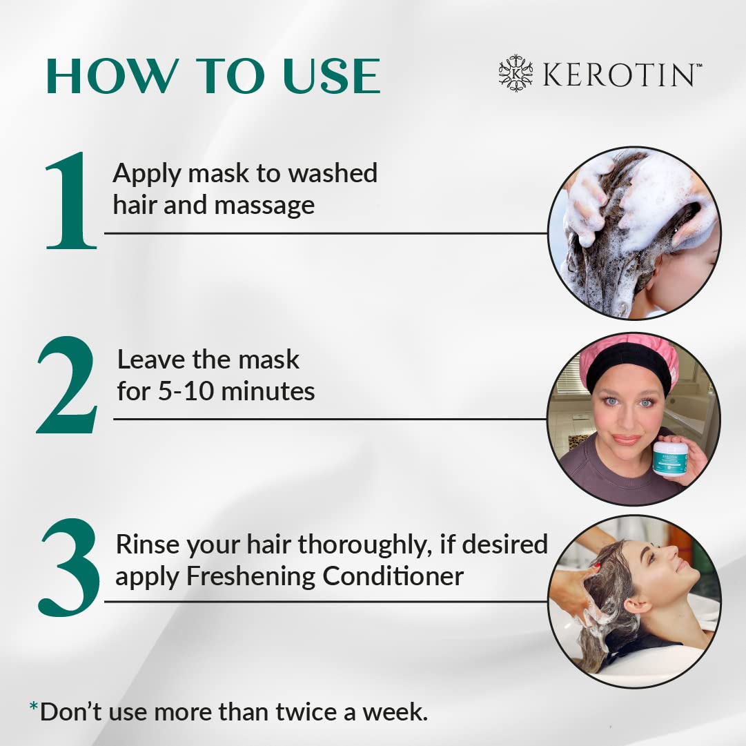 Keratin Freshening Mask by K Kerotin – Deep Conditioning for Dry & Damaged Hair