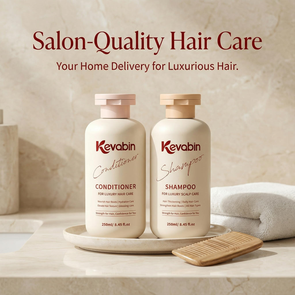 Kevabin Rosemary Shampoo & Conditioner for Thinning Hair – Biotin & Ganoderma