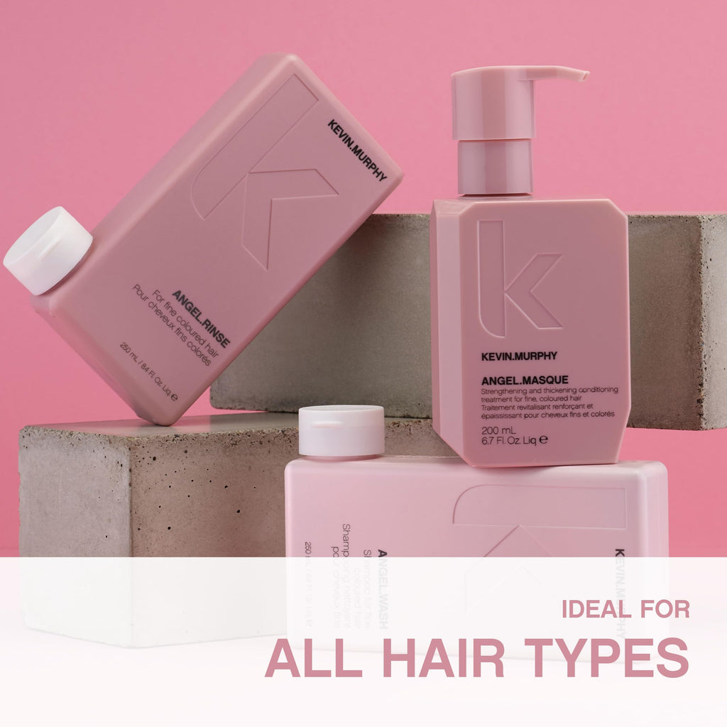 KEVIN.MURPHY ANGEL.MASQUE – Deep Conditioning Hair Masque for Damaged, Fine Color-Treated Hair (Sulphate-Free, Pack of 2, 200 mL)