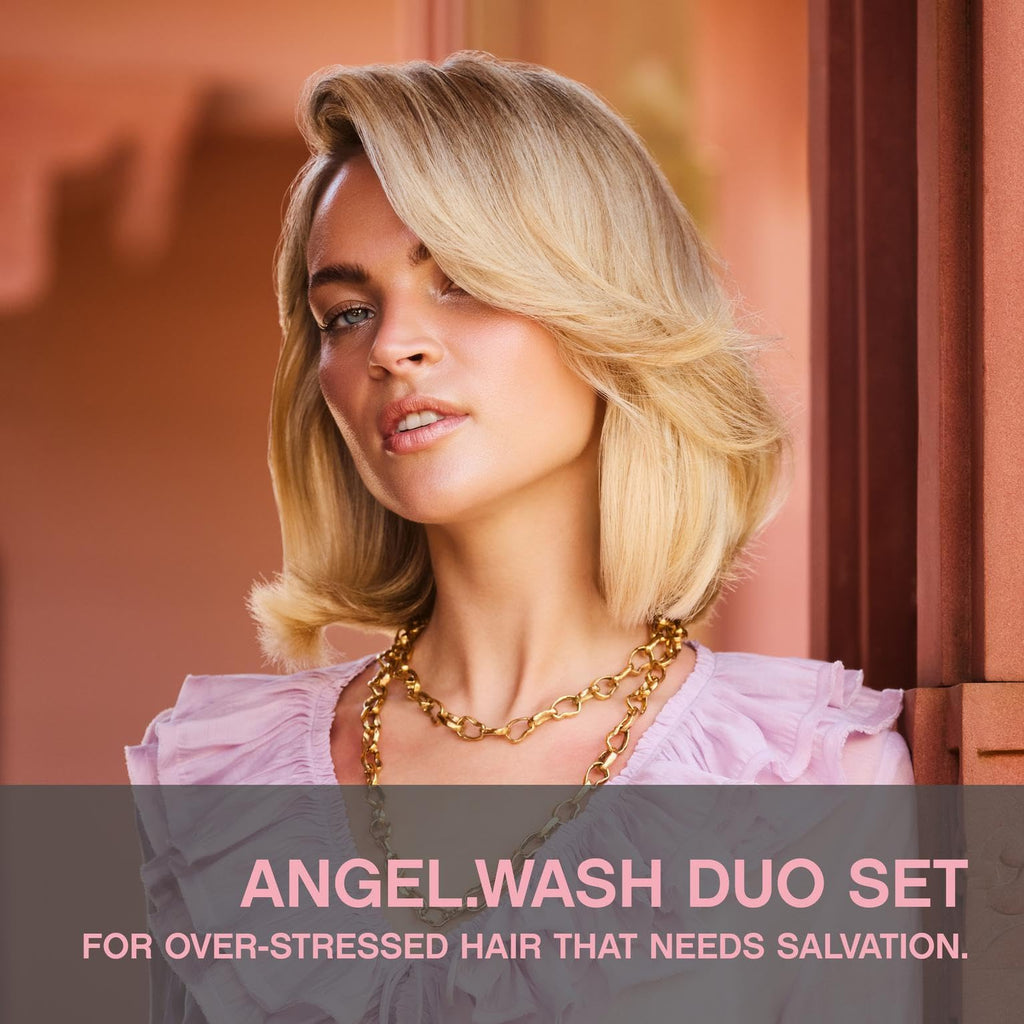 KEVIN.MURPHY ANGEL.WASH & ANGEL.RINSE – Restorative, Colour-Safe Shampoo + Lightweight Conditioner (2-Pack)