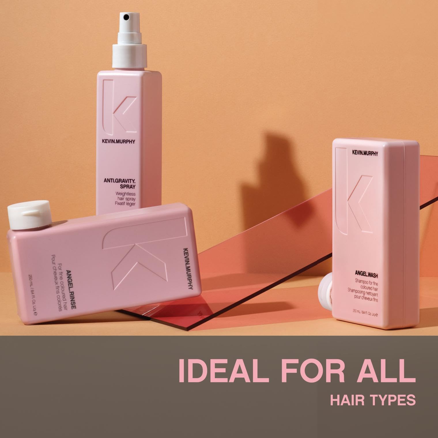 KEVIN.MURPHY ANGEL.WASH & ANGEL.RINSE – Restorative, Colour-Safe Shampoo + Lightweight Conditioner (2-Pack)