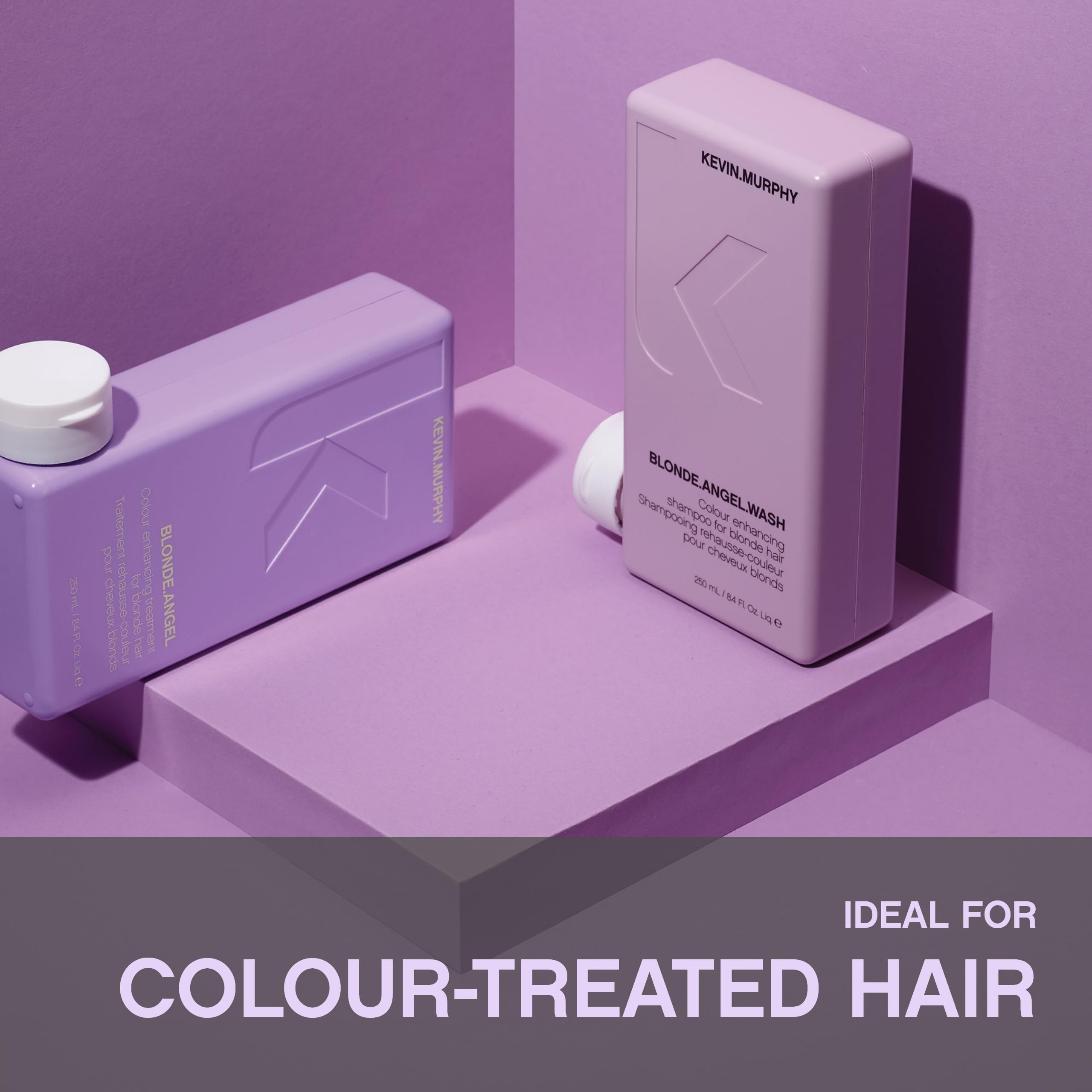 KEVIN.MURPHY BLONDE.ANGEL.WASH – Purple Shampoo for Blonde & Grey Hair | Color-Safe, Sulfate & Paraben Free | 2 x 250 mL
