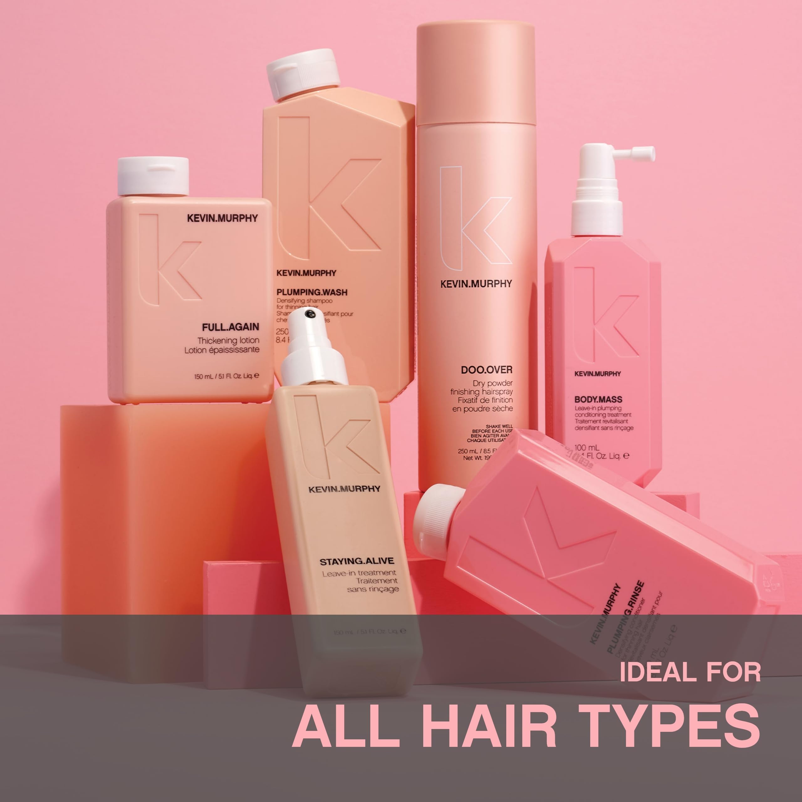 KEVIN.MURPHY DOO.OVER Dry Powder Finishing Hair Spray — Unscented, Oil-Removing, Tapioca, For All Hair Types (2 x 250 mL)