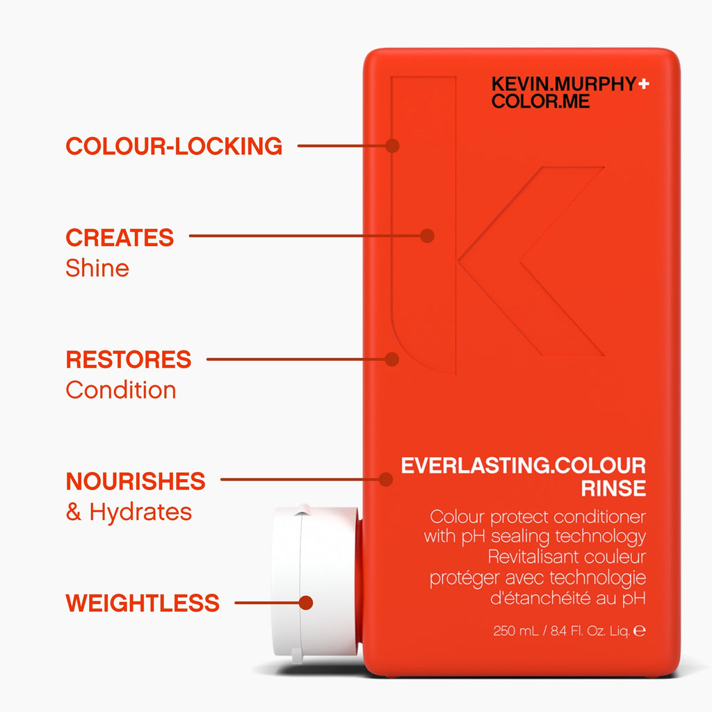 KEVIN.MURPHY EVERLASTING.COLOUR RINSE – Colour Protect Hair Conditioner, pH Balanced, Sulfate Free (Pack of 2) | 250 mL