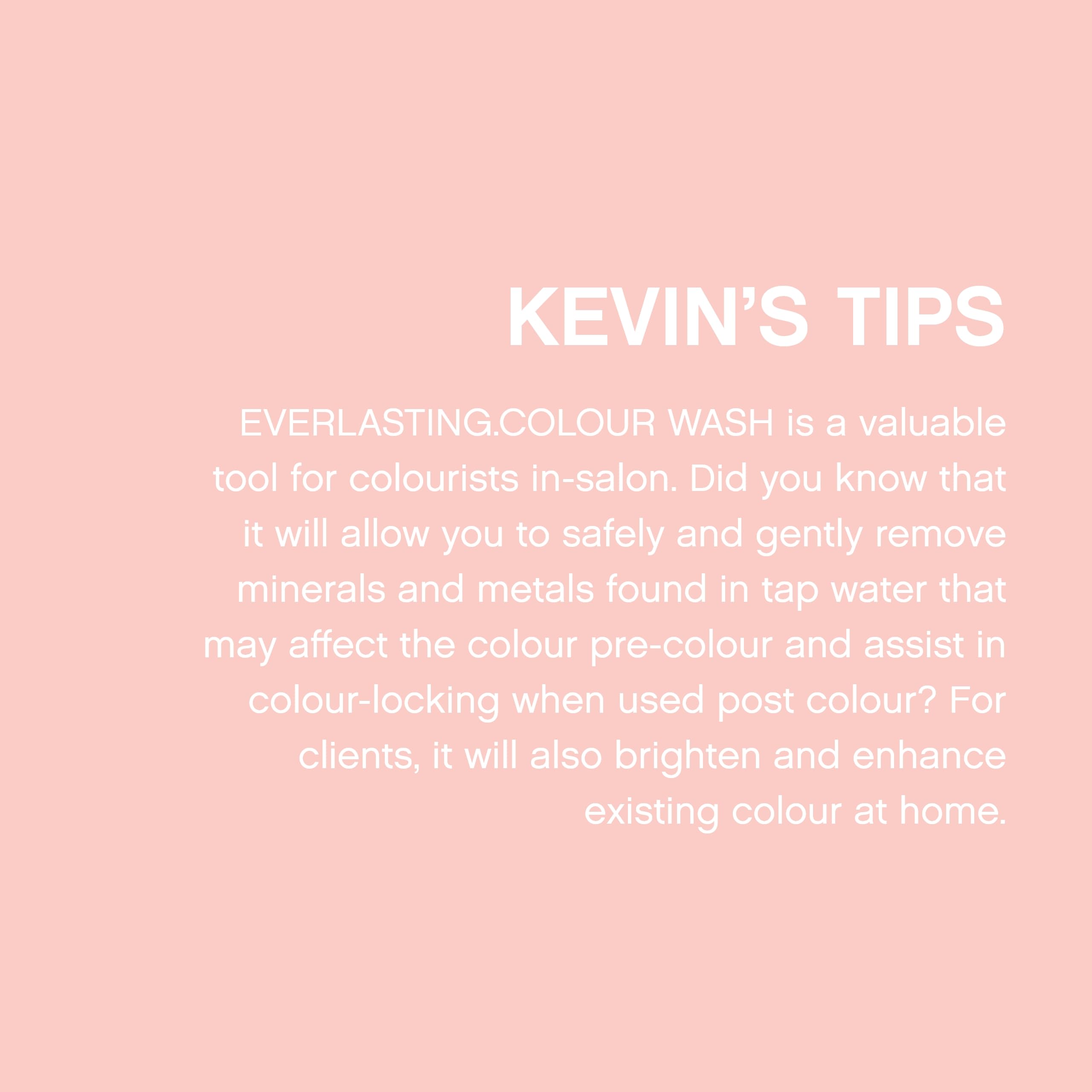 KEVIN.MURPHY EVERLASTING.COLOUR WASH | Colour Protect Shampoo, pH-Balanced, Sulphate-Free (Pack of 2, 250 mL/8.4 oz)