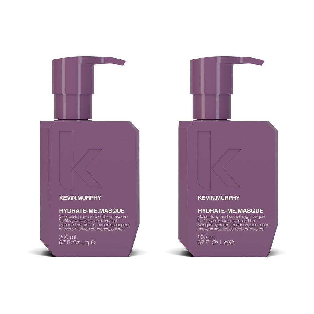 KEVIN.MURPHY HYDRATE-ME.MASQUE – Deep Hydration Mask for Damaged Hair | Baobab Seed Oil & Rose Hip | Sulfate Free | Pack of 2