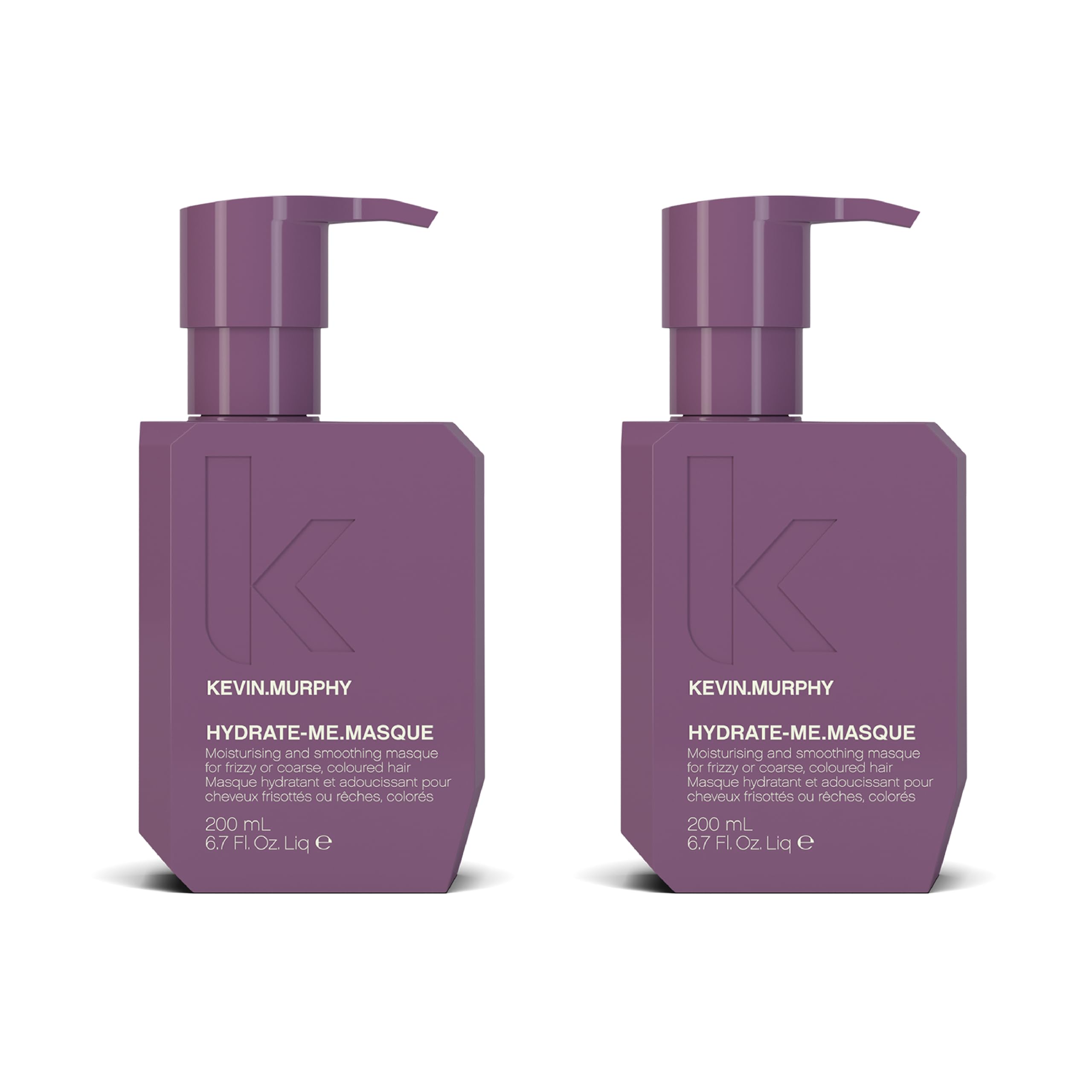 KEVIN.MURPHY HYDRATE-ME.MASQUE – Deep Hydration Mask for Damaged Hair | Baobab Seed Oil & Rose Hip | Sulfate Free | Pack of 2