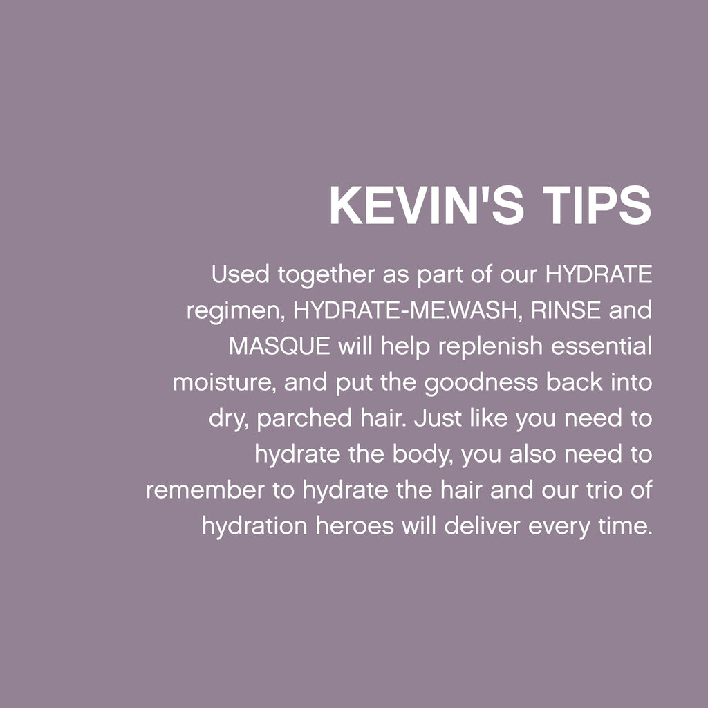 KEVIN.MURPHY HYDRATE-ME.WASH – Hydrating Shampoo for Natural & Coloured Hair (Pack of 2)