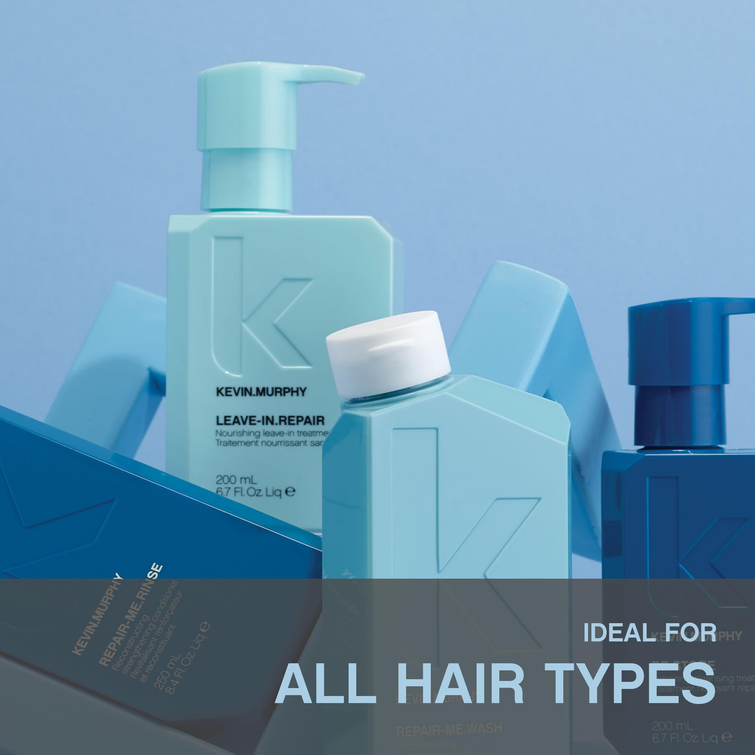 KEVIN.MURPHY LEAVE-IN.REPAIR – Keratin Treatment & Heat Protectant for All Hair Types (2 x 200 ml)